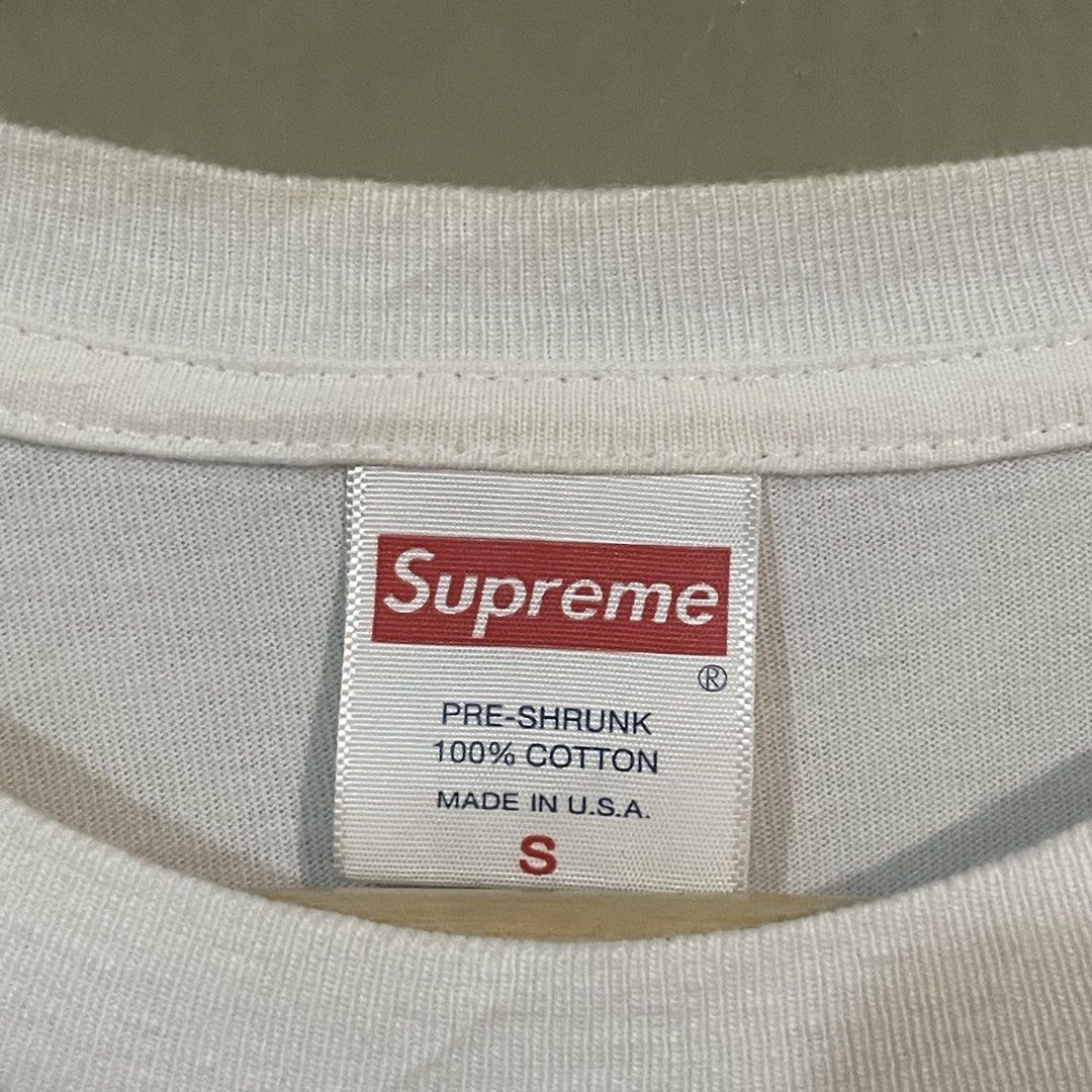 Supreme Swarovski Box Logo (Category: Tshirts & Polo Shirts ) located in Makati City. Submitted by gustavoo28 (Listing ID 1465350221, Image 2). Description: Authentic/Legit Issue check last pic minimal missing beads 10/10 color rate Very Good Condition 19W 26L in inches Check photos for reference .