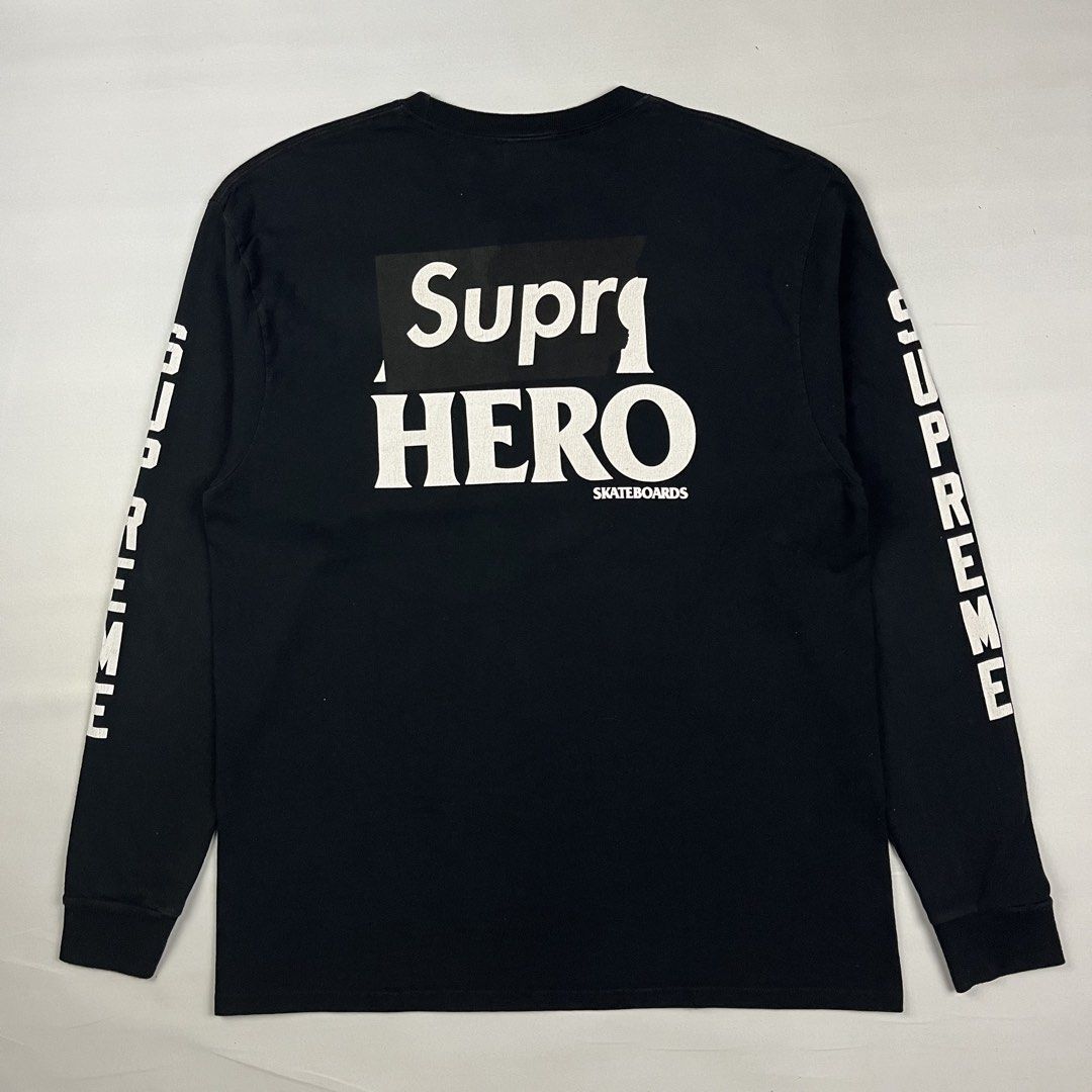 Supreme x Antihero Eagle L/S (Category: Tshirts & Polo Shirts ) located in Puerto Princesa. Submitted by paradise5300 (Listing ID 1465216122, Image 3). Description: Supreme x Antihero Eagle L/S Tagged Size: Large Dimensions Inches length: 29.5 Inches width: 21.5 Condition: Very good Color rate: 9.5 Flaws: Pinhole 1,599 shipping fee is not yet included. .
