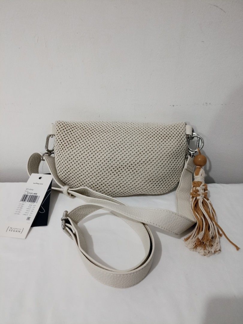 Suri Frey BeltBag Crossbody (Category: Cross-body Bags) located in Kabacan. Submitted by prelovedbags.ph (Listing ID 1465232562, Image 2). Description: Bnew. Mesh and leather combination. With bag charm.