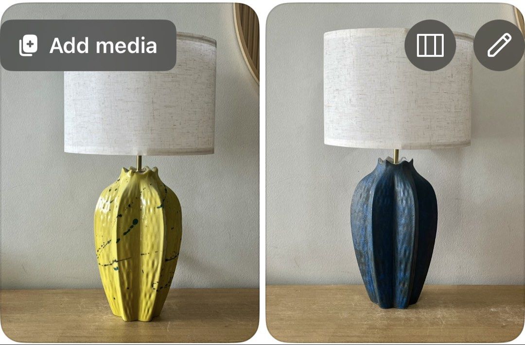 New Ceramic Table Lamp (KELLY) (Category: Lighting) located in Mandaluyong City. Submitted by houseof1980 (Listing ID 1453504503, Image 1). Description: KELLY Table Lamp Measures 25cm L x 25cm D x 49cm H Use E27 bulb 220v, wired Ceramic base.