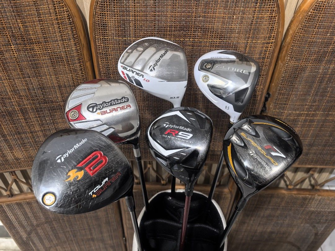 Taylormade driver (Category: Golf) located in Caloocan City. Submitted by ace2729 (Listing ID 1465176406, Image 1). Description: TAYLORMADE DRIVER TAYLORMADE BURNER TOUR - 9.5° DIAMANA SHAFT - S FLEX TAYLORMADE R9 SUPER DEEP - 9.5° STOCK SHAFT - S FLEX TAYLORMADE R7 SUPERQUAD - 9.5° STOCK SHAFT - S FLEX TAYLORMADE GLOIRE - 9.5° STOCK SHAFT - S FLEX TAYLORMADE BURNER - 9.5° STOCK SHAFT - S FLEX TAYLORMADE BURNER 1.0 - 10.5° STOCK SHAFT - R FLEX AL