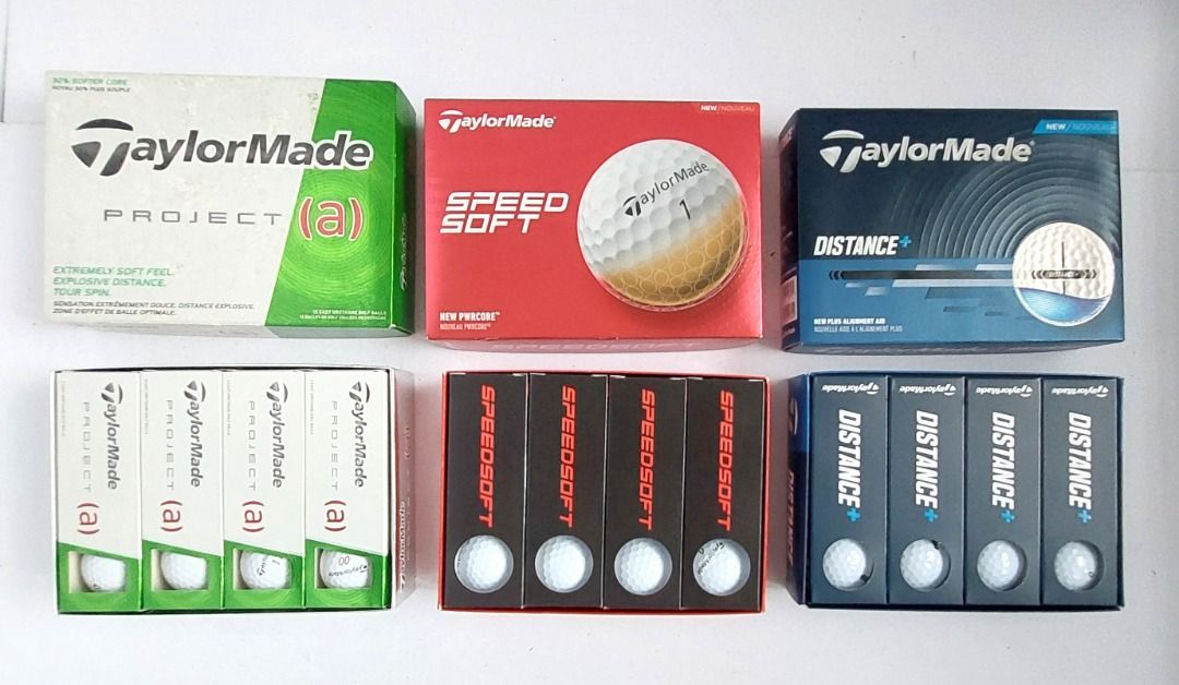 TaylorMade Golf Ball 12-Pack Assorted NewUSA (Category: Other Sports Equipment and Supplies) located in Mandaluyong City. Submitted by bentapinas (Listing ID 1465226788, Image 2). Description: Assorted Brand new TaylorMade 12-Pack White Golf Ball Sets (Project A, Distance, Speed Soft). Price differs for each set. Bought directly in the USA. Guaranteed original. Meet ups preferably in Mandaluyong (Boni Ave) or Makati (Rockwell Mall/Makati Ave). MR