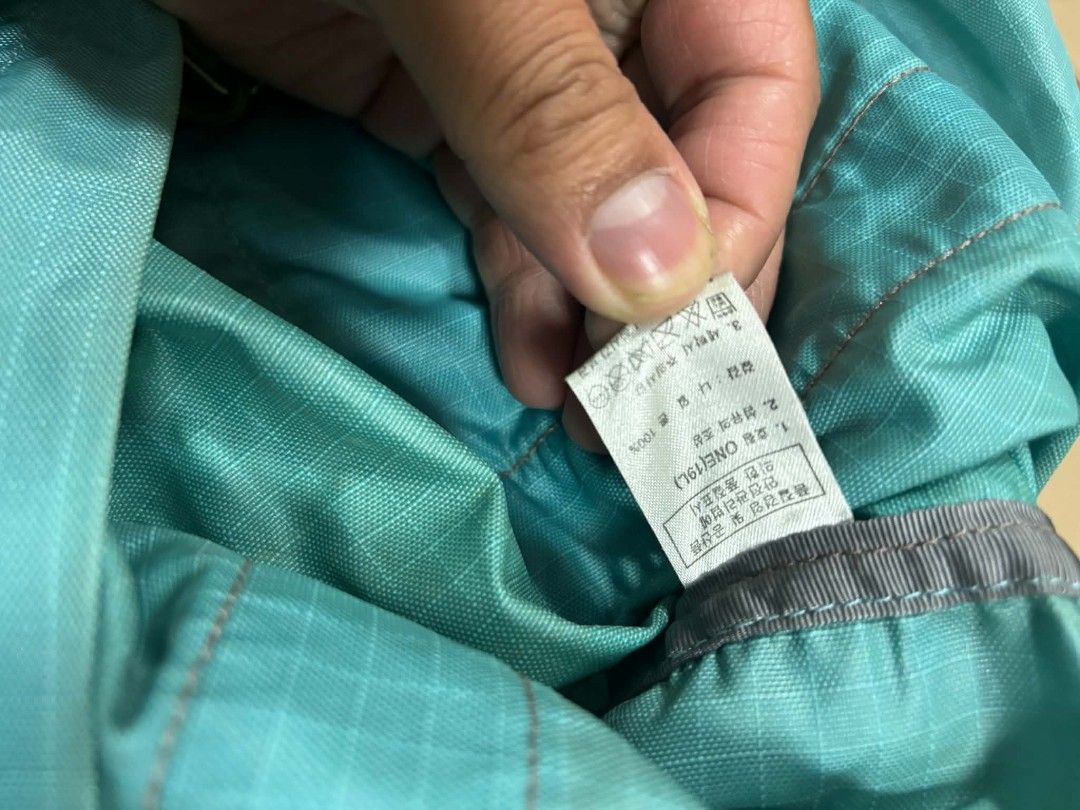 The North Face Cyan Duffle Bag with Strap (Category: Sling Bags) located in Caloocan City. Submitted by joshuadyogi0122 (Listing ID 1465181290, Image 3). Description: - Brand: The North Face - Color: Bright cyan blue with grey webbed handles and logo print - Capacity & Material: 19L nylon - Features: Zip closure with double pulls and matching detachable shoulder strap with clips - Perfect for: Gym trips and short weekend getaways.