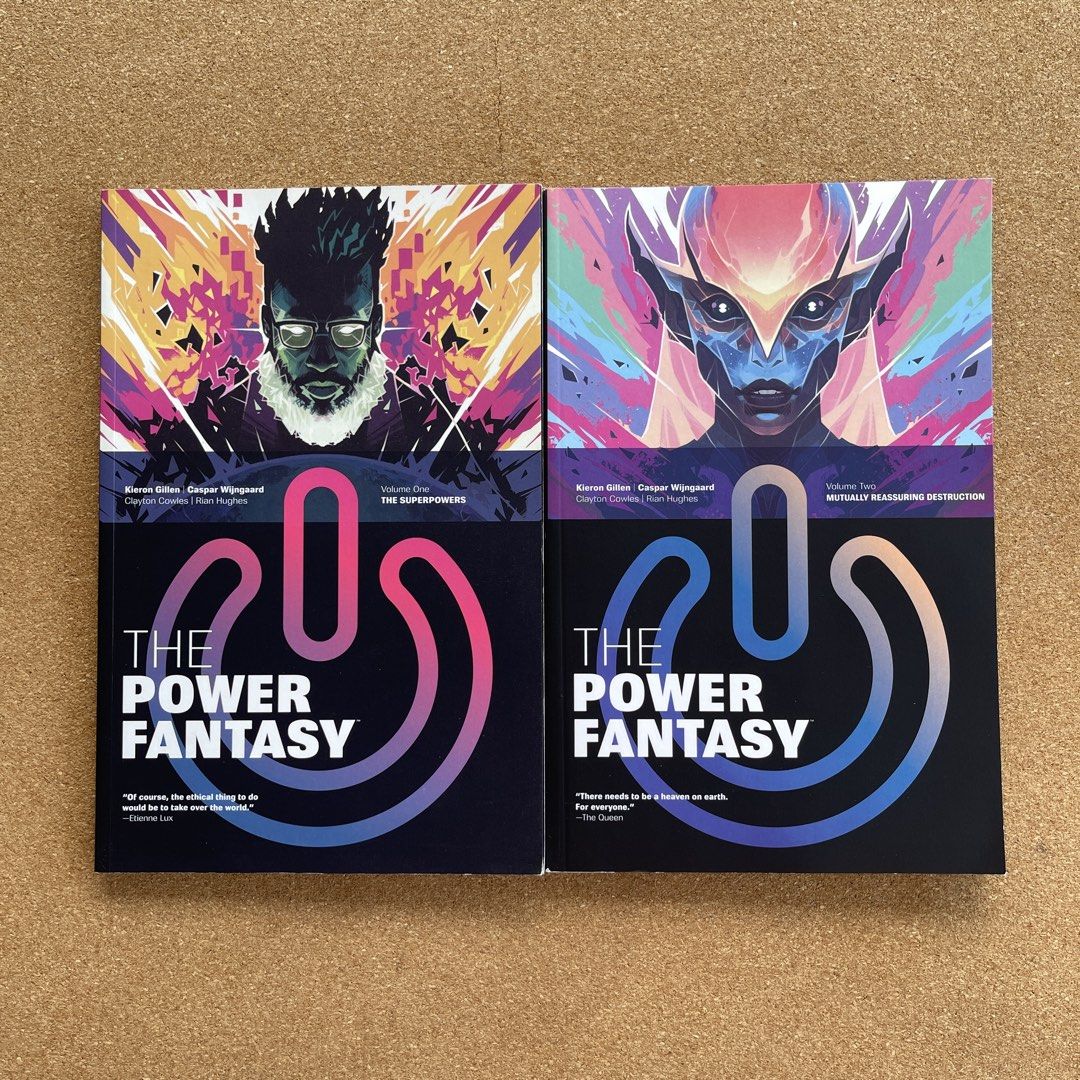 The Power Fantasy V1-2 (Category: Comics & Manga) located in Pasig City. Submitted by scrawnyrobin (Listing ID 1465202168, Image 1). Description: SOLD AS SET From Kieron Gillen MoP: BPI, Gcash.