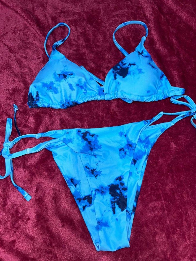 Tie dye blue swimsuit bikini tie (Category: Bikinis & Swimsuits) located in Manila. Submitted by coolstuffs__ (Listing ID 1465373523, Image 1). Description: .