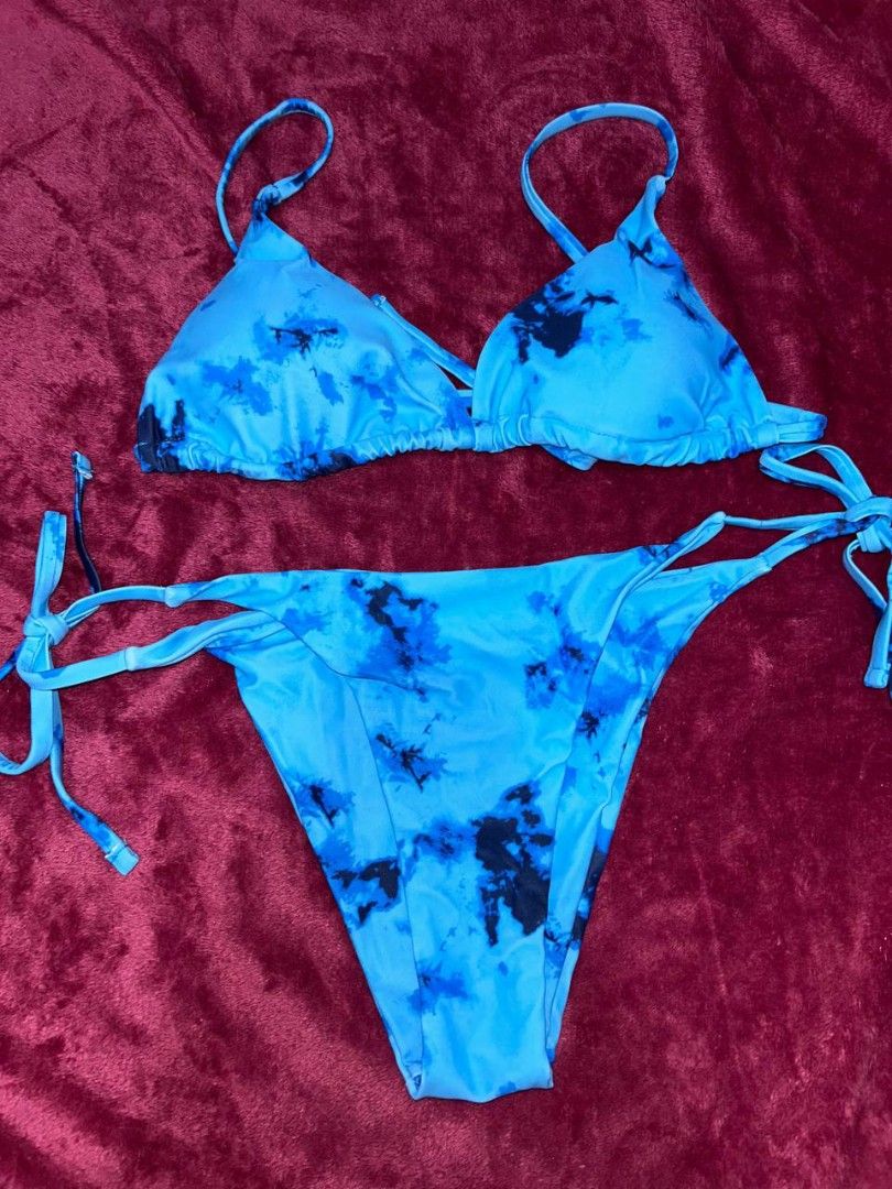 Tie dye blue swimsuit bikini tie (Category: Bikinis & Swimsuits) located in Manila. Submitted by coolstuffs__ (Listing ID 1465373523, Image 3). Description: .