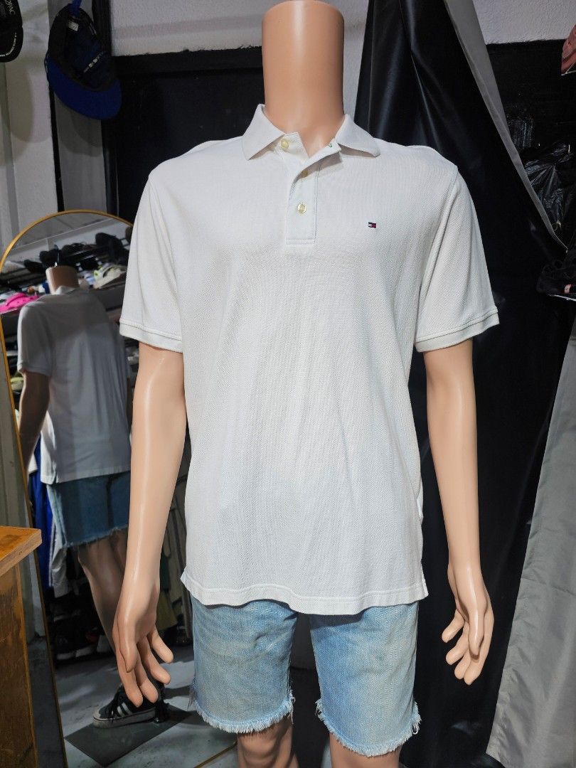 Tommy Hilfiger (Category: Tshirts & Polo Shirts ) located in Baguio. Submitted by kayeonlineshop (Listing ID 1465221780, Image 1). Description: white tommy hilfiger measurements included in the photos.