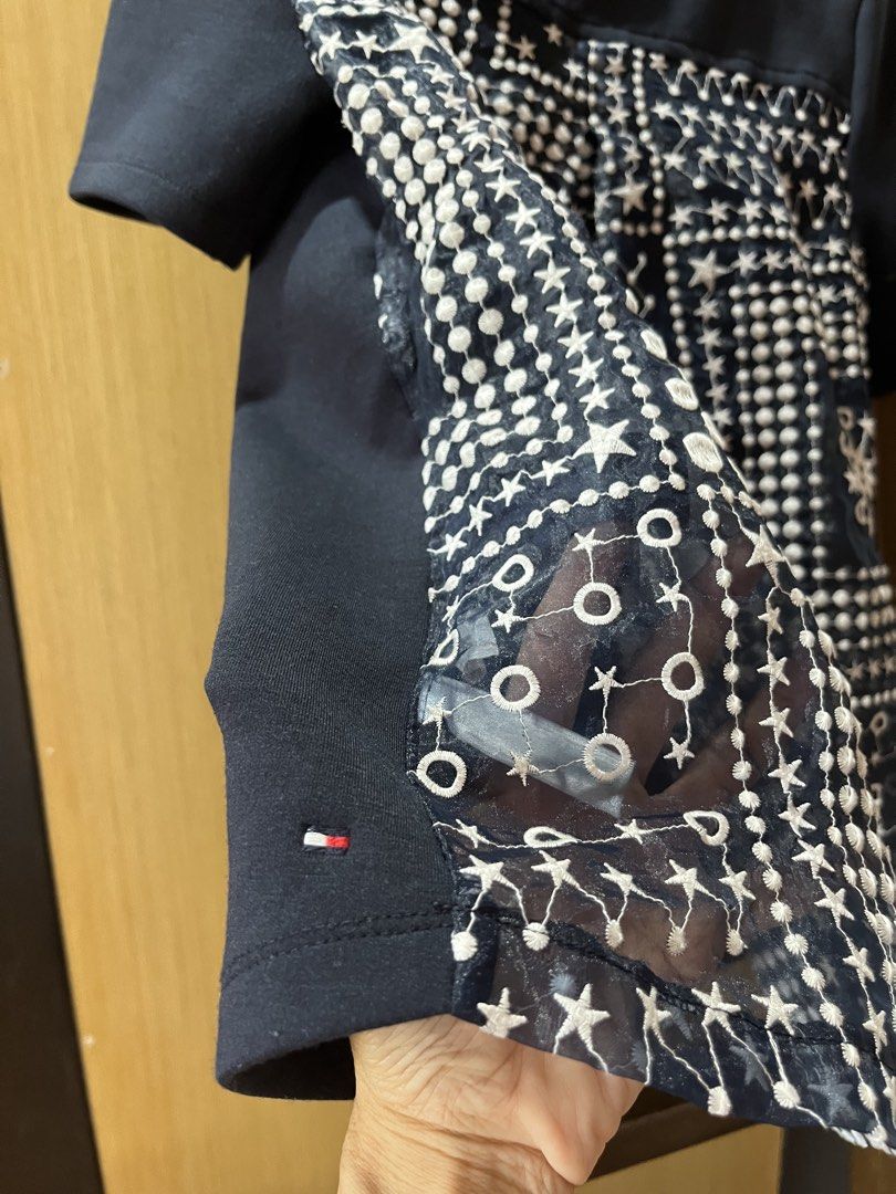Tommy Hilfiger Blouse (Category: Shirts) located in Muntinlupa City. Submitted by jane226ph (Listing ID 1465198203, Image 3). Description: Original / Authentic Navy Blue Size small to medium Purchased in-store Sold as-is.