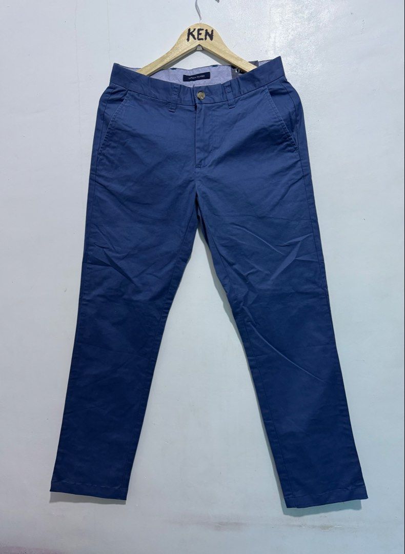 Tommy Hilfiger THFlex Blue Chino Pants (Category: Chinos) located in Manila. Submitted by esparciake75752 (Listing ID 1465280320, Image 2). Description: - Brand: Tommy Hilfiger (THFlex line) - Color: Dark Blue - Fit: Slim straight - Features: Standard front pockets, button-closure back pockets, belt loops, zipper fly, and THFlex branding tag - Condition: Great versatile option for work or weekend wear - Mode of payment: Gcash, Bank Transfer - Shi