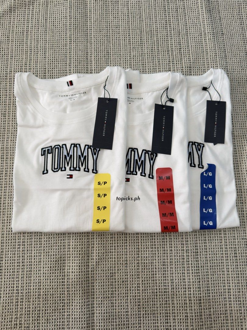 TOMMY HILFIGER tshirt (Category: Shirts) located in Malolos. Submitted by topicksph (Listing ID 1465357497, Image 1). Description: TOMMY HILFIGER tshirt BNWT size S M L ~ soft and breathable cotton ~ embroidered logo Guaranteed authentic.