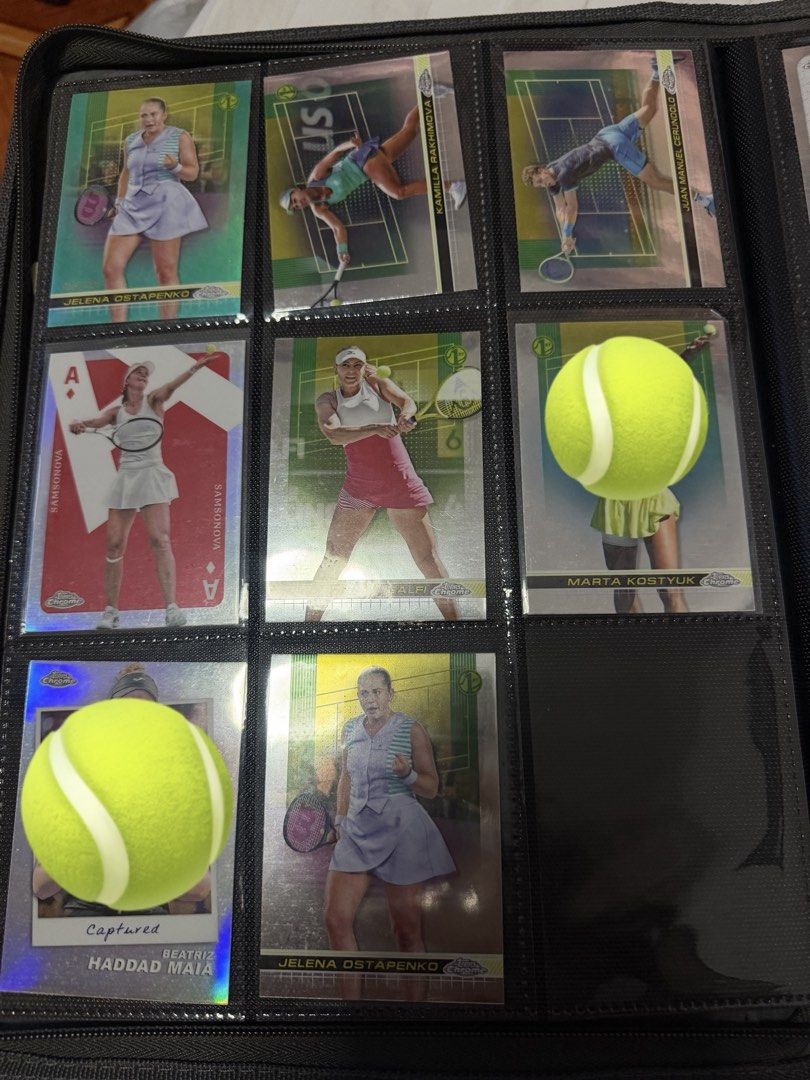 Topps Chrome 2024 tennis assorted cards (Category: Card Packs) located in Manila. Submitted by oggoodsph (Listing ID 1465240882, Image 1). Description: Selling Topps Chrome 2024 Tennis assorted cards Selling as lot all unmarked cards! Total of 26cards! 1,700 firm! I got all my desired cards, these are extras! Baka lang may gusto pang dagdag collection niyo. QC metro.