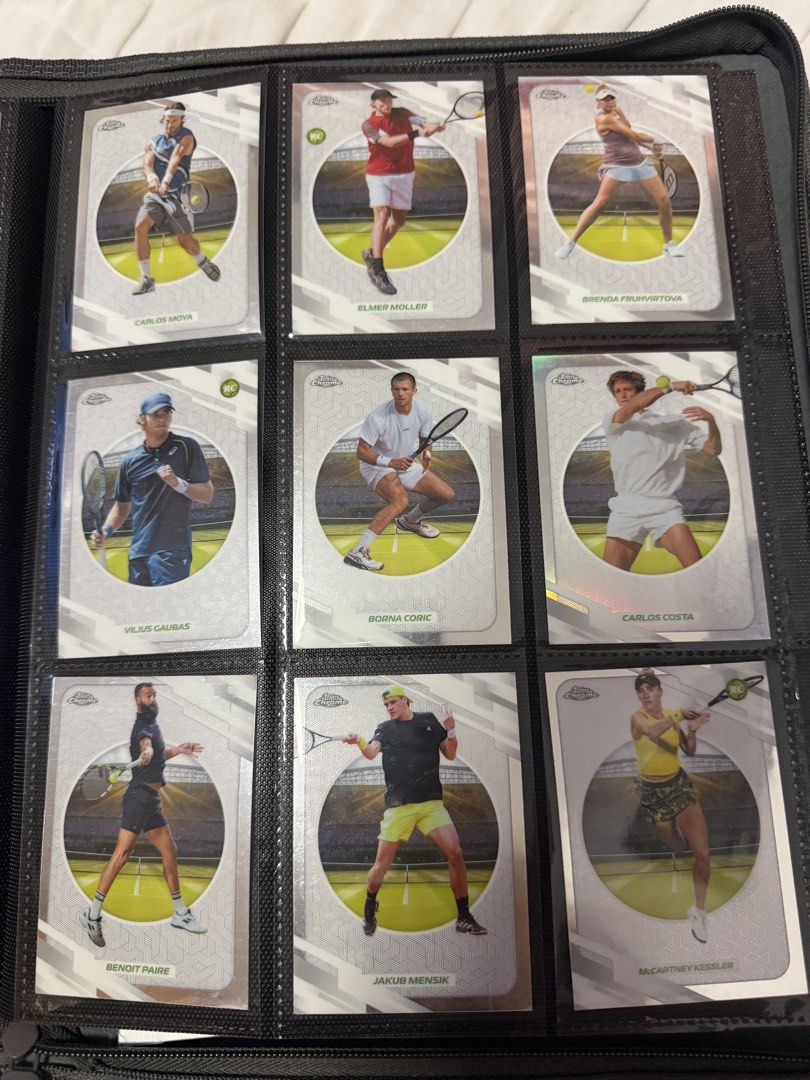 Topps chrome 2026 Tennis Assorted Cards (Category: Card Packs) located in Manila. Submitted by oggoodsph (Listing ID 1465260835, Image 1). Description: Selling LATEST Topps Chrome 2026 Tennis assorted cards Selling as lot only! Total of 36cards! 2,500 firm! I got all my desired cards, these are extras! Baka lang may gusto pang dagdag collection niyo. QC metro.