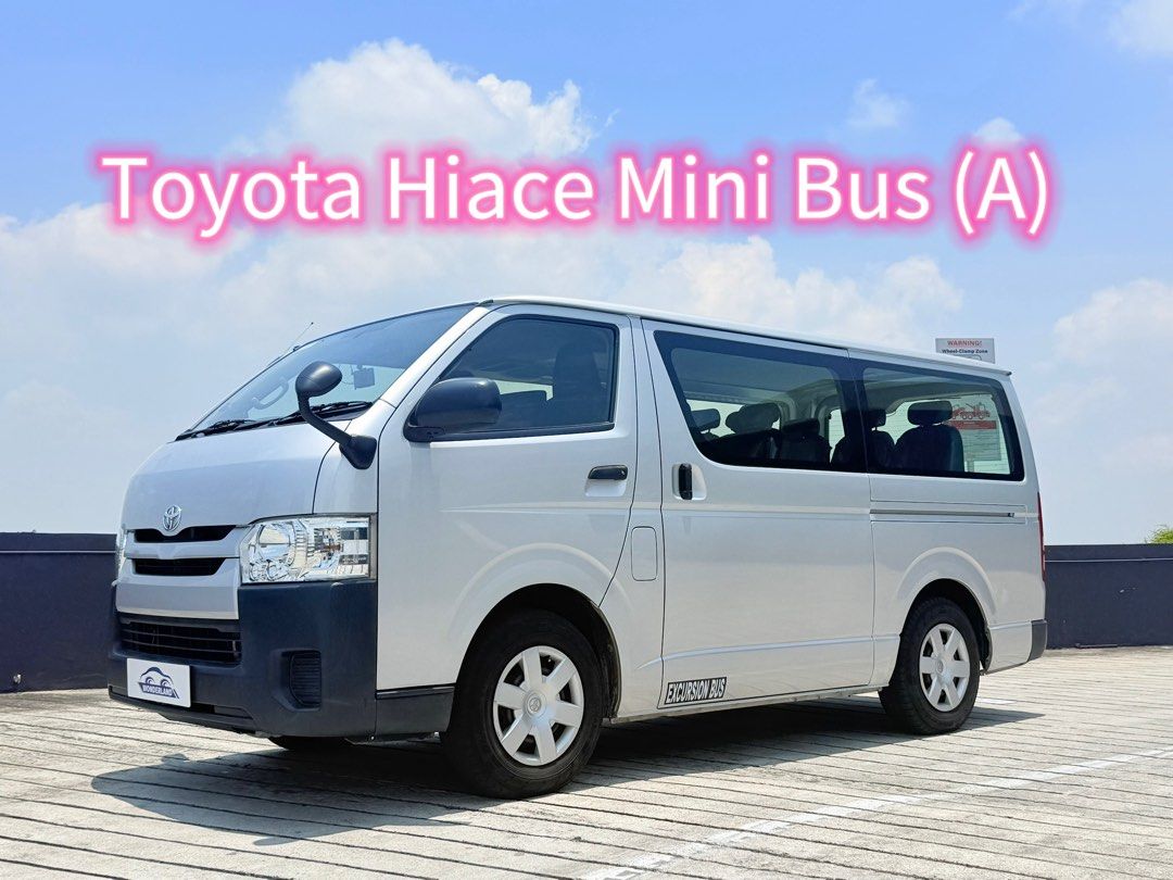 Toyota Hiace 3.0 DX Auto (Category: Used Commercial Vehicles for Sale) located in Singapore. Submitted by abs_ahlun (Listing ID 1465076771, Image 1). Description: 🔥 Toyota Hiace Mini Bus Private bus drivers and operators, take a look! This Hiace is in excellent condition, with an automatic transmission and a clean, spacious passenger cabin. Whether you’re replacing a bus or adding to your fleet, come view it in person. ✅ 3.0L diesel automatic ✅ 
