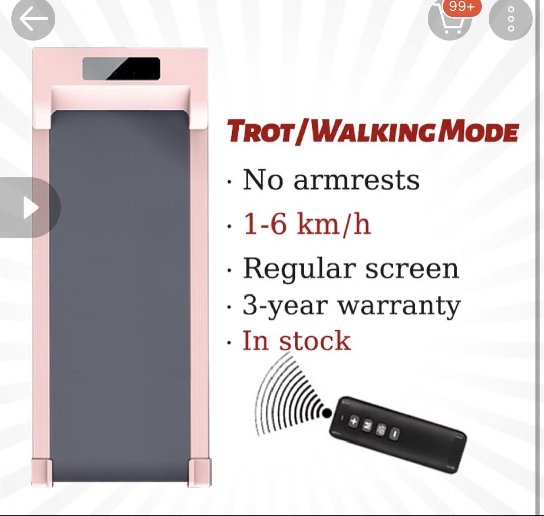 treadmill walkpad (Category: Cardio & Fitness Machines) located in Las Pinas. Submitted by mke.arts (Listing ID 1465176178, Image 2). Description: bago po ito with cover binili sa 🍊 app no issue wag baratin :-) inclusions: treadmill, lubricant and free weights take all rfs: need funds P3,500 FIRM and wala nang tawad. low price na... rather keep than low sell :)) thank you po 📍Las Piñas near sm southmall pls see pics for reference.