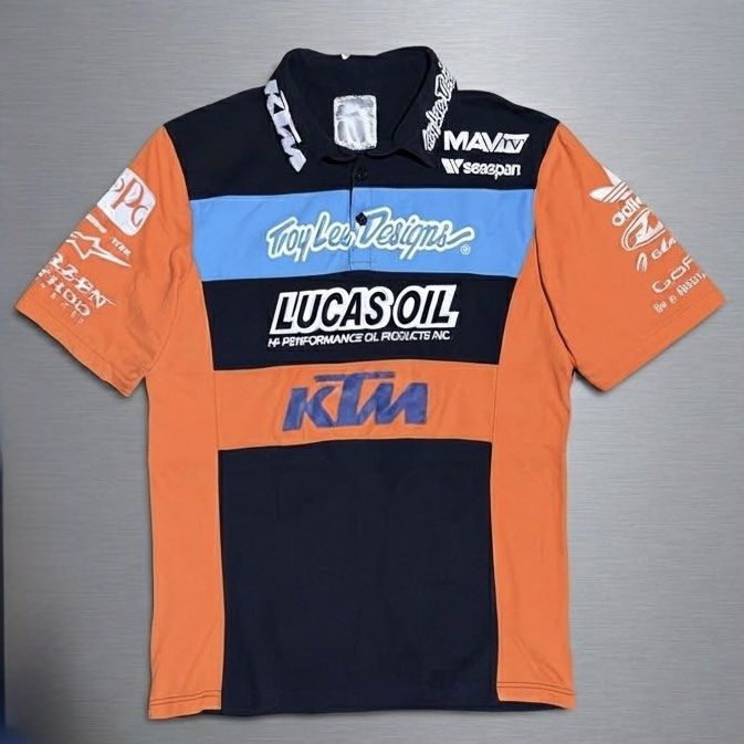 Troy Lee Designs x KTM x Adidas (Category: Tshirts & Polo Shirts ) located in Davao. Submitted by ckkb1821 (Listing ID 1465336587, Image 1). Description: Troy Lee Designs x KTM x Adidas Size Slim Large (19 x 26.5"L) best fit Medium Excellent condition, washed & cleaned ₱1,999 only + SF.