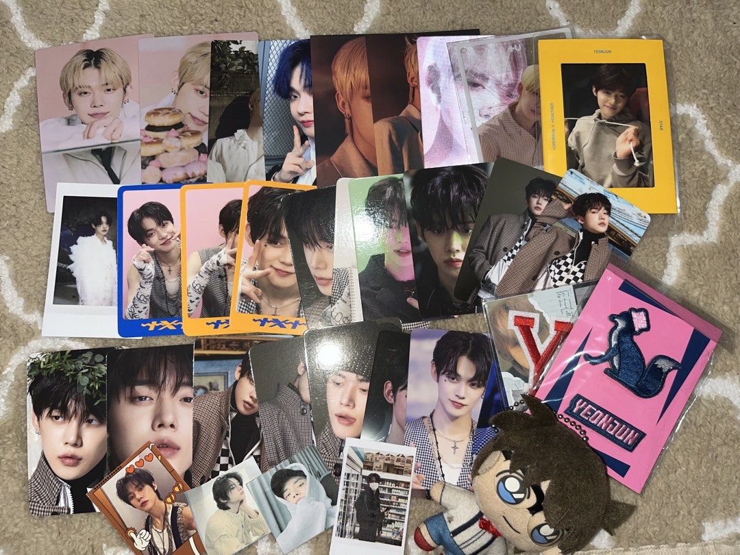 TXT Yeonjun Photocards & Merch Set (Category: K-Wave Merchandise) located in Tarlac. Submitted by yuejunnie (Listing ID 1465248046, Image 2). Description: - Massive TXT Yeonjun collection bundle - Includes official photocards, polaroids, and mini prints across various eras - Perfect for MOAs looking to jumpstart or expand their collection - With freebies.