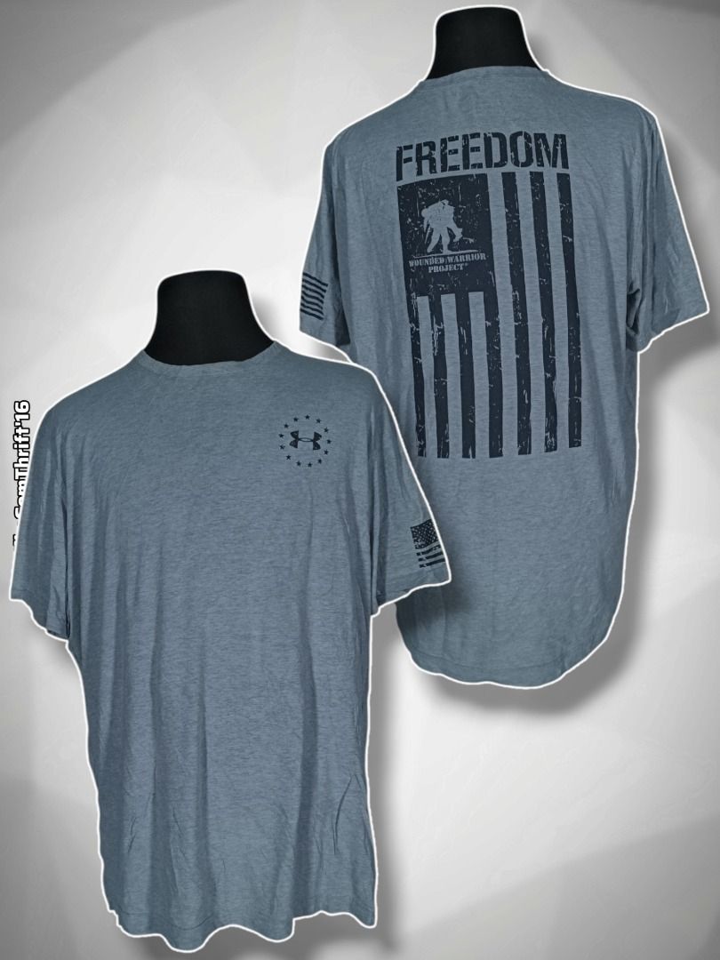 Under Armour Freedom (Category: Tshirts & Polo Shirts ) located in Santa Cruz. Submitted by nikegemthrift2016 (Listing ID 1465211935, Image 1). Description: Under Armour Freedom XL (L28 x W24) Excellent 420 plus sf.