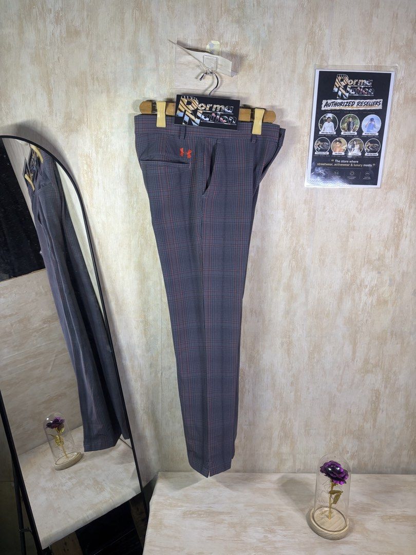 UNDER ARMOUR STORM STRETCH GOLF PANTS (Category: Trousers) located in Cabuyao City. Submitted by pormanation-thrift-store (Listing ID 1465170900, Image 1). Description: UNDER ARMOUR STORM STRETCH GOLF PANTS Condition: LIKE NEW Color rate: 10/10 (PWEDE SA MASELAN) Size: 30 Dimes: 30”Wx38”L Issue: NONE‼️ Price: 1800.
