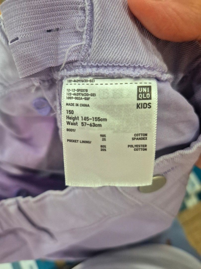 Uniqlo pants (Category: Jeans) located in Bayambang. Submitted by gtamms (Listing ID 1465220572, Image 3). Description: payment: gcash/bdo kids section sa uniqlo pero kasya po sa mga petite at slim women jnt/lbc.