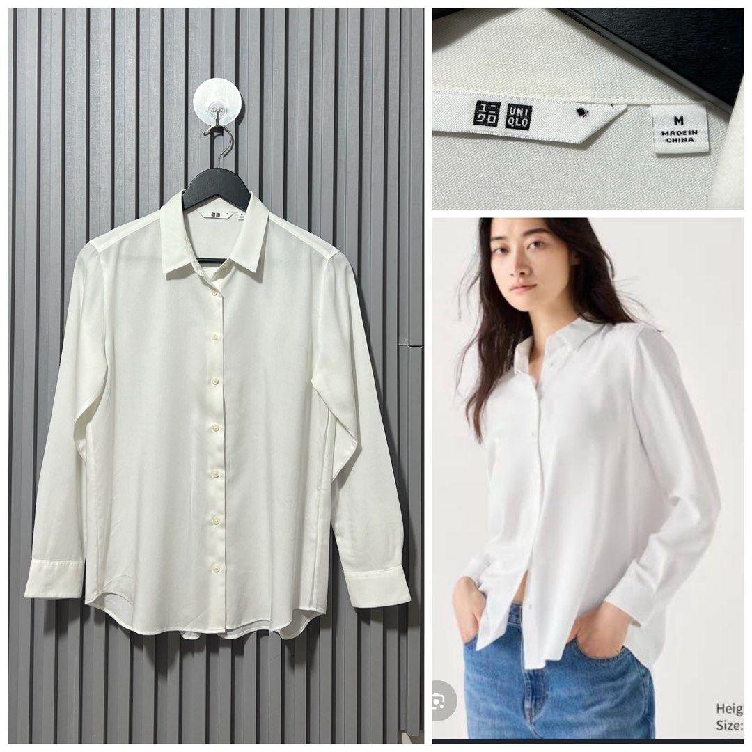 Uniqlo Rayon (Category: Blouses) located in Iligan City. Submitted by sherriejar15721 (Listing ID 1465345040, Image 1). Description: Medium on tag Rayon.