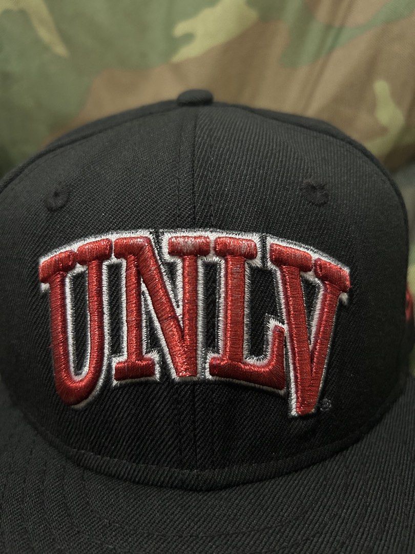 UNLV Rebels New Era Cap (Category: Caps & Hats) located in Dinalupihan. Submitted by dtown_vintage2110 (Listing ID 1465294457, Image 2). Description: UNLV Rebels New era fitted cap Size 7 Slight fade underbrim & stitch J&T📦 Dau Mabalacat Pampanga📍 .