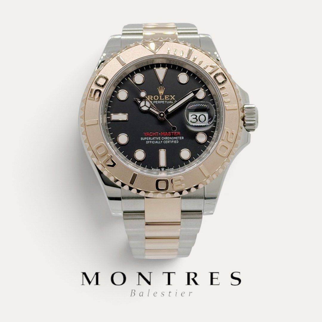 Unworn September 2026 Rolex 18K Half Rose Gold 40MM Yacht Master 126621 Black Dial (Category: Watches) located in Singapore. Submitted by montresbalestier (Listing ID 1465247784, Image 1). Description: Please follow us for updates on our latest watches! Brand: Rolex Model: Yacht Master Reference: 126621 Size: 40MM Material: Steel & Rose Gold Dial: Black Condition: Unworn, unsized, double tags Warranty: Dated September 2026 Price is based on cash 
