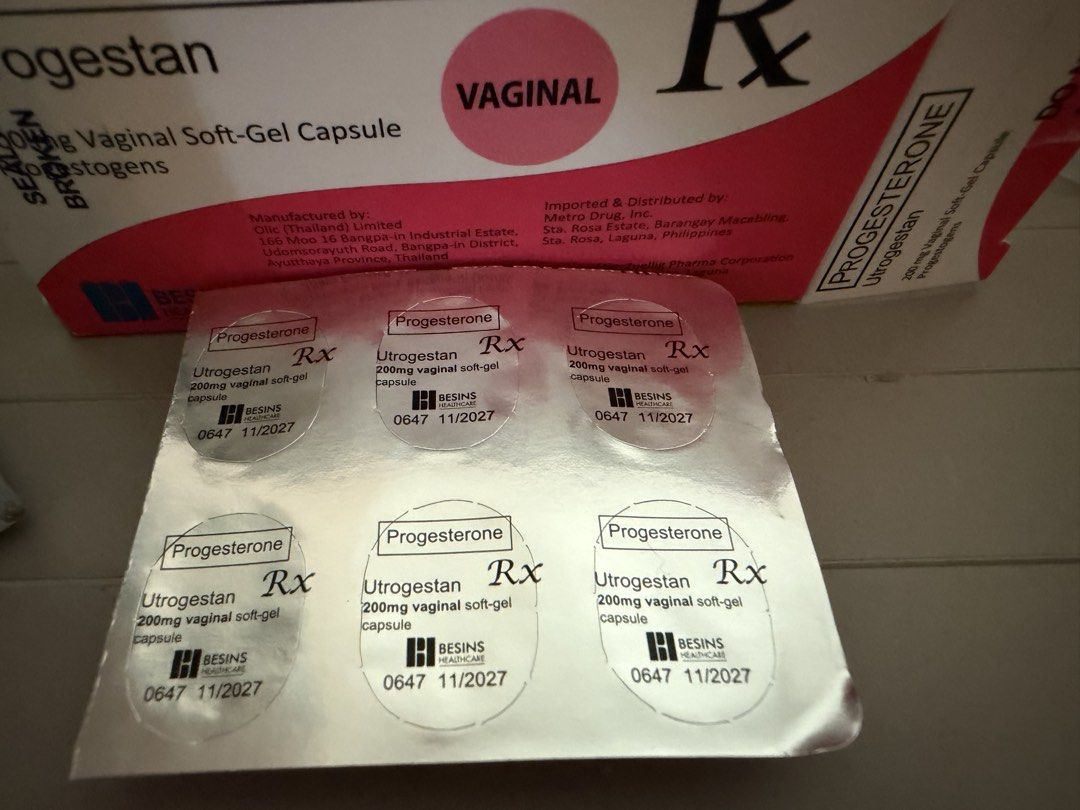 utrogestan progesteron (Category: Body Care) located in Quezon City. Submitted by viago (Listing ID 1465187704, Image 2). Description: 80 per piece 6pcs left exp: 11/2027 take all.