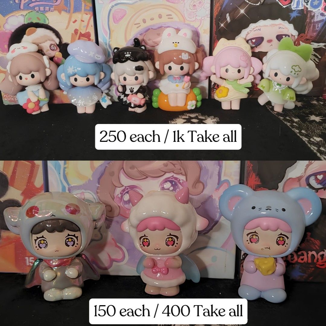 Uutoy and Qubee (Category: Designer & Blind Box Toys) located in Manila. Submitted by verso.xvii (Listing ID 1464374870, Image 1). Description: Price already indicated on pic **in Excellent Condition and Complete Inclusions, unless stated otherwise ❌ No Lowballing, already below SRP 🚚 J&T (Buyer shoulders SF) 💵 GCash/Maya (Pay as you order/mine) 📍 Cavite Feel free to send a DM for inquiries , thanks 🤗🖤🦋.