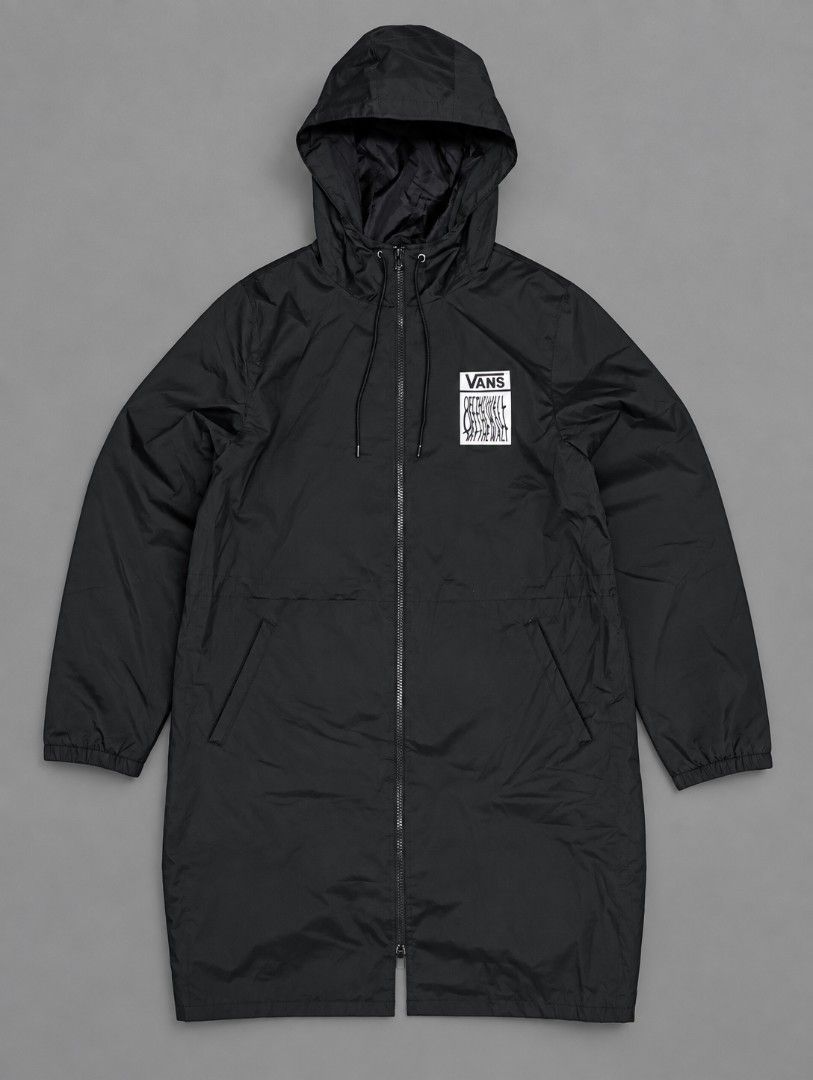 Vans alli windbreaker 🫶 (Category: Coats, Jackets and Outerwear) located in Manila. Submitted by thrifterzz_ph (Listing ID 1465381504, Image 1). Description: Dimes: W-20/L-36 (M) Issue: Minimal crack back print color rate: 10/10 excellent condition.