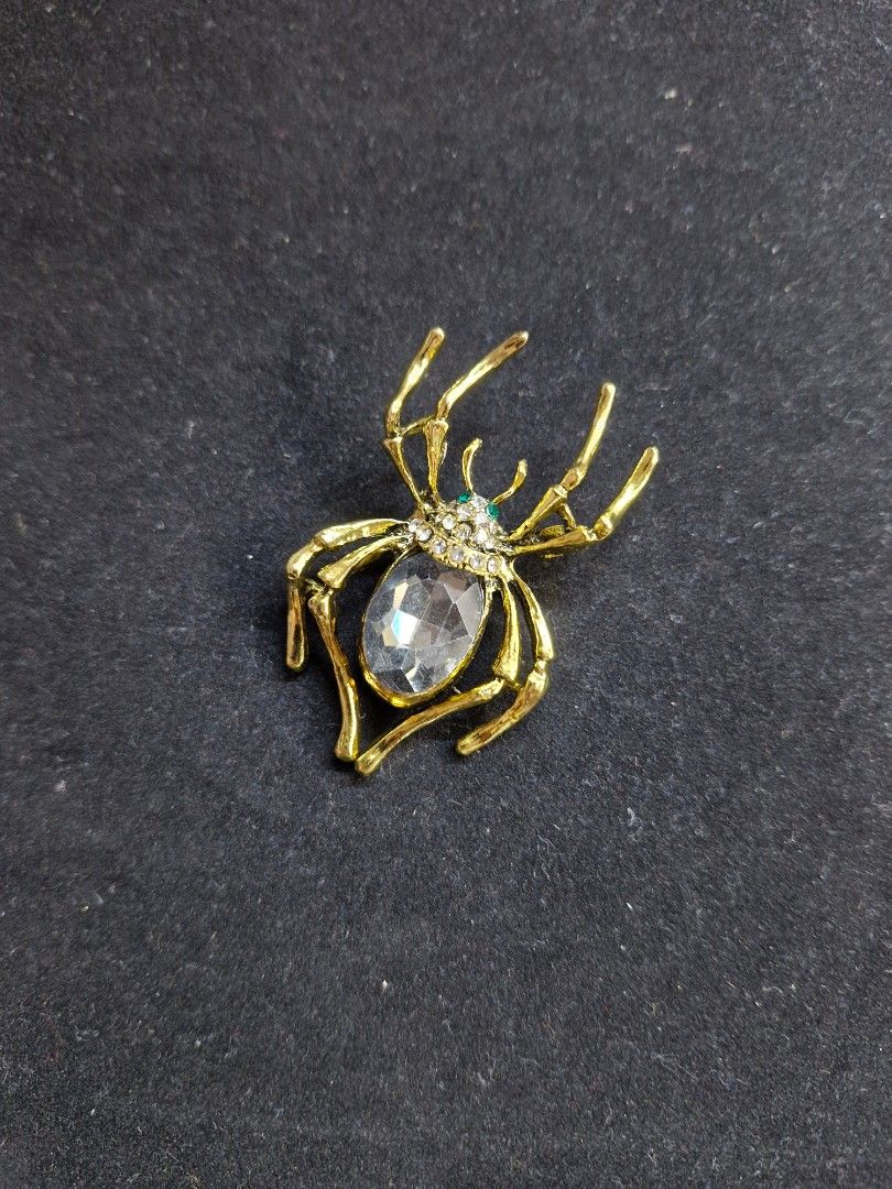 Velvet Spider Brooch Series 3 (Category: Brooches) located in Taguig. Submitted by mommaschoice (Listing ID 1465180994, Image 1). Description: Brand New Unisex Use Lightweight won't damage the fabric Adorned w/ Rhinestone Ships nationwide.