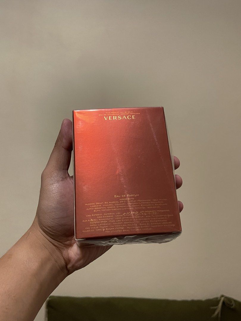 Versace Eros Flame Eau De Parfum 100ml (Category: Fragrance & Deodorants) located in Pasig City. Submitted by jeggalvez (Listing ID 1465299473, Image 2). Description: - Authentic Versace Eros Flame Eau de Parfum - Generous 100ml bottle size in natural spray format - Brand new and still wrapped in original plastic film - Comes in the iconic red box featuring the embossed Medusa logo - Perfect for gifting or personal use.