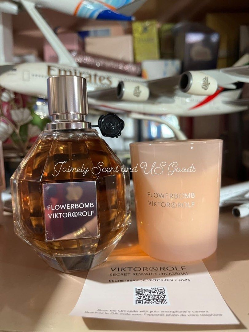 VICTOR&ROLF FLOWERBOMB EDP (Category: Fragrance & Deodorants) located in Las Pinas. Submitted by jaimelyscent_ (Listing ID 1465221805, Image 2). Description: VICTOR&ROLF FLOWERBOMB EDP 100ML/ SCENTED CANDLE 70GRAMS ✅NEW ARRIVAL FROM USA🇺🇸 ✅12,500 MALL PRICE NOW ON SALE 📌7850.00 ONLY GRAB IT NOW ✅BEST SELLER SCENT.