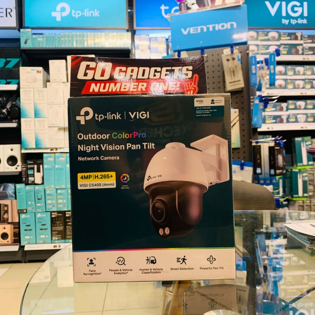 VIGI C540S (Category: Security Systems & CCTV Cameras) located in Pasay City. Submitted by andrewww.z (Listing ID 1465241340, Image 1). Description: 📹🌙 COLOR IN THE DARK — VIGI C540S See every detail even in ultra-low light with the TP-Link VIGI C540S. Advanced ColorPro night vision, powerful pan-tilt coverage, and smart detection in a tough outdoor design. 📹 4MP High Definition 🌈 ColorPro Night Vision 🔄 360° Pan-Tilt Monitoring 🌧️ IP66 Wea