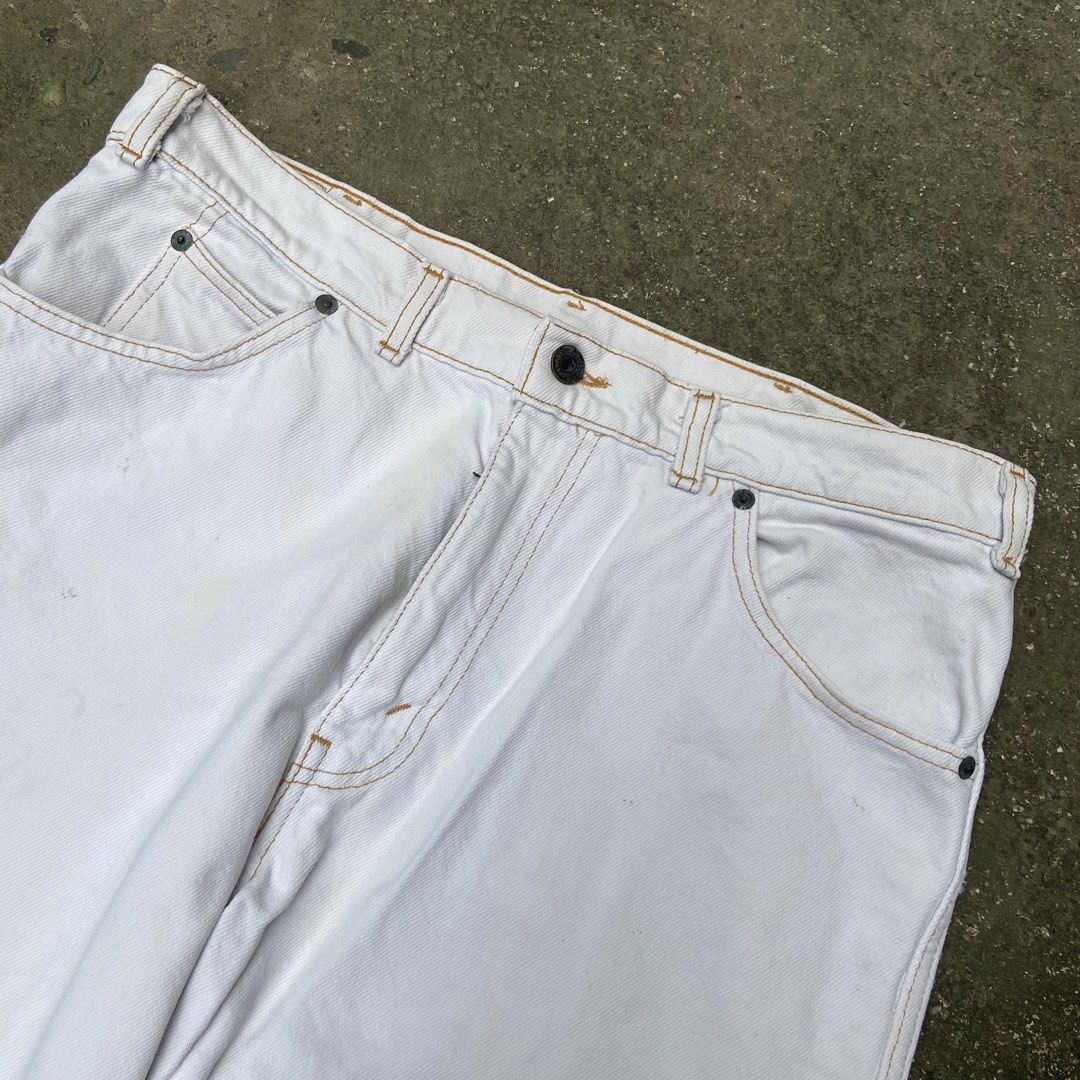 Vintage 1989 Levi’s Orange Tab (Category: Jeans) located in Angeles City. Submitted by eriellynnthrifts (Listing ID 1465332998, Image 2). Description: 34 W 38 L 7.5 Leg Opening Loose Zipper, nag white na sua dahil sa fade. See photos for details 1200 Angeles City Pampanga.