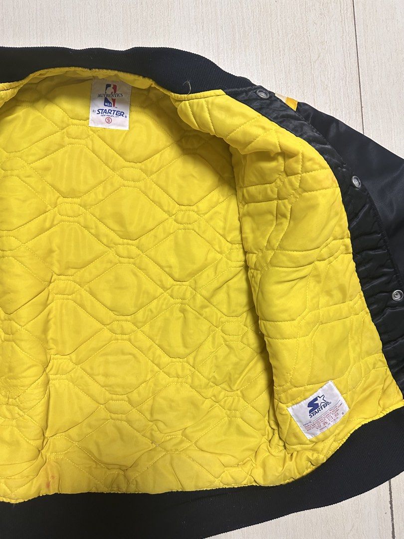 Vintage 80 Starter Authentics LA Lakers Jacket (Category: Babies & Kids Fashion) located in Las Pinas. Submitted by joanmc (Listing ID 1465211707, Image 3). Description: Vintage 80s 90s Starter Authentics LA Lakers Black Satin Bomber Jacket Size S Made in USA” Purchased in US during 90s Perfect for NBA item collectors RFS: closet cleanup Shipping shouldered by buyer.