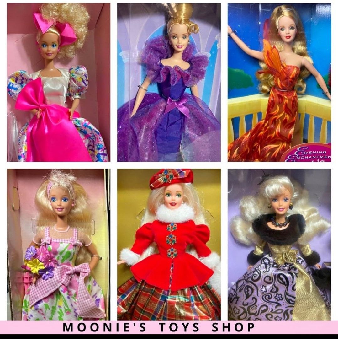 Vintage barbie doll page 1 (Category: Kids Toys) located in Manila. Submitted by andy.andy23 (Listing ID 1465227701, Image 1). Description: *vintage barbies, NRFB * final prices posted please read list: 2000 - (1990) Barbie Style 2000 - (1996) Spring Petals A or B 2400 - (1996) Evening Majesty 2400 - (1997) Sparkle Beauty 2400 - (1997) Evening Enchantment 2500- (1996) jewel princess *Gcash or BPI payment then buyer books and pays for Lalamove or 