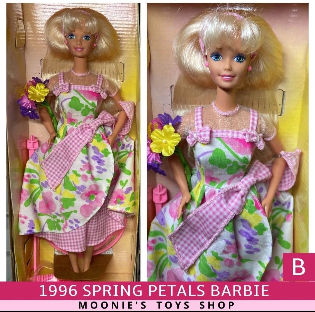 Vintage barbie doll page 1 (Category: Kids Toys) located in Manila. Submitted by andy.andy23 (Listing ID 1465227701, Image 3). Description: *vintage barbies, NRFB * final prices posted please read list: 2000 - (1990) Barbie Style 2000 - (1996) Spring Petals A or B 2400 - (1996) Evening Majesty 2400 - (1997) Sparkle Beauty 2400 - (1997) Evening Enchantment 2500- (1996) jewel princess *Gcash or BPI payment then buyer books and pays for Lalamove or 