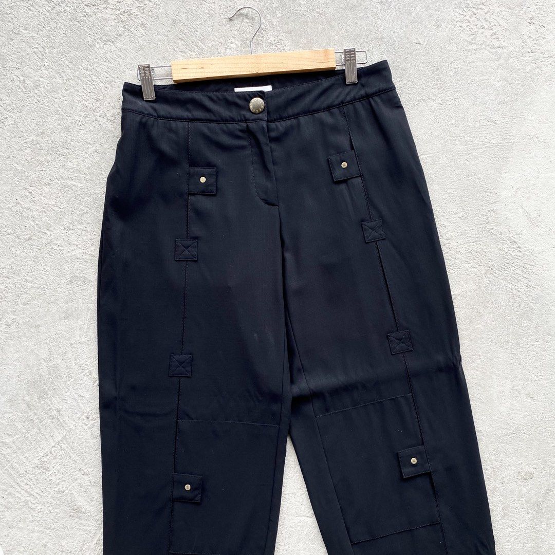 Vintage Celine Wool Trouser Pants (Category: Other Bottoms) located in Manila. Submitted by thrift3006 (Listing ID 1465299594, Image 3). Description: Vintage Celine Wool Trouser Pants - Size 38 on tag 30 inch waist 35 inch length 8 inch hem Issue small pinhole last pic ₱850+sf only🏷️ Loc baliwag bulacan 📍 Pm 📩.