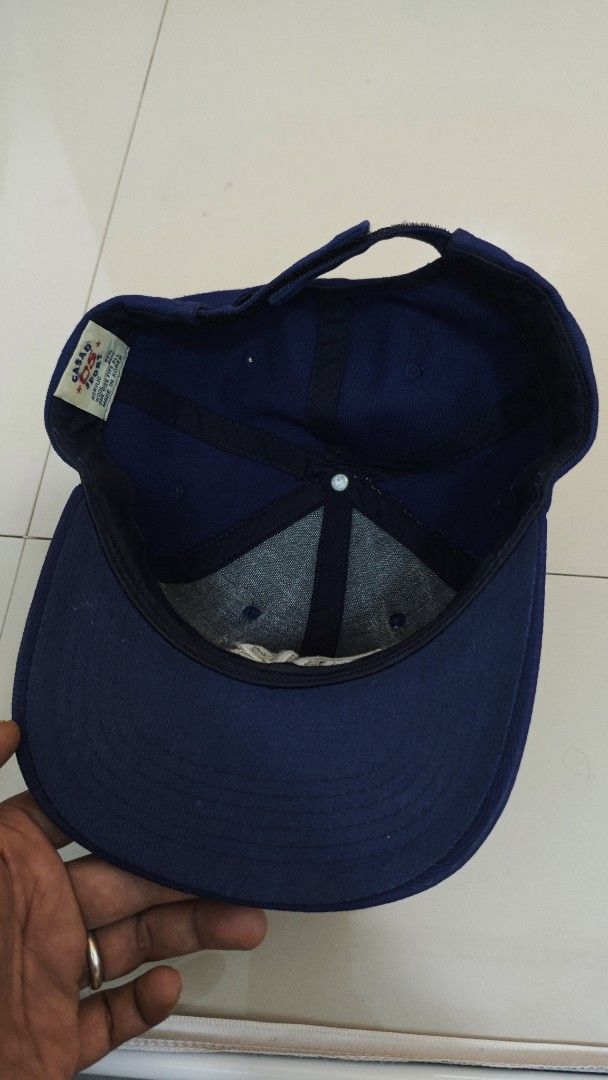 Vintage eminem cap wool (Category: Caps & Hats) located in Davao. Submitted by jhinkertzp55934 (Listing ID 1465186943, Image 2). Description: vintage cap with D12 and Eminem embroidered on the front. Matching D12 logo embroidery on the back strap. Adjustable Velcro closure in the back. Made in Korea, 80% acrylic and 20% wool blend. Clean interior tag..