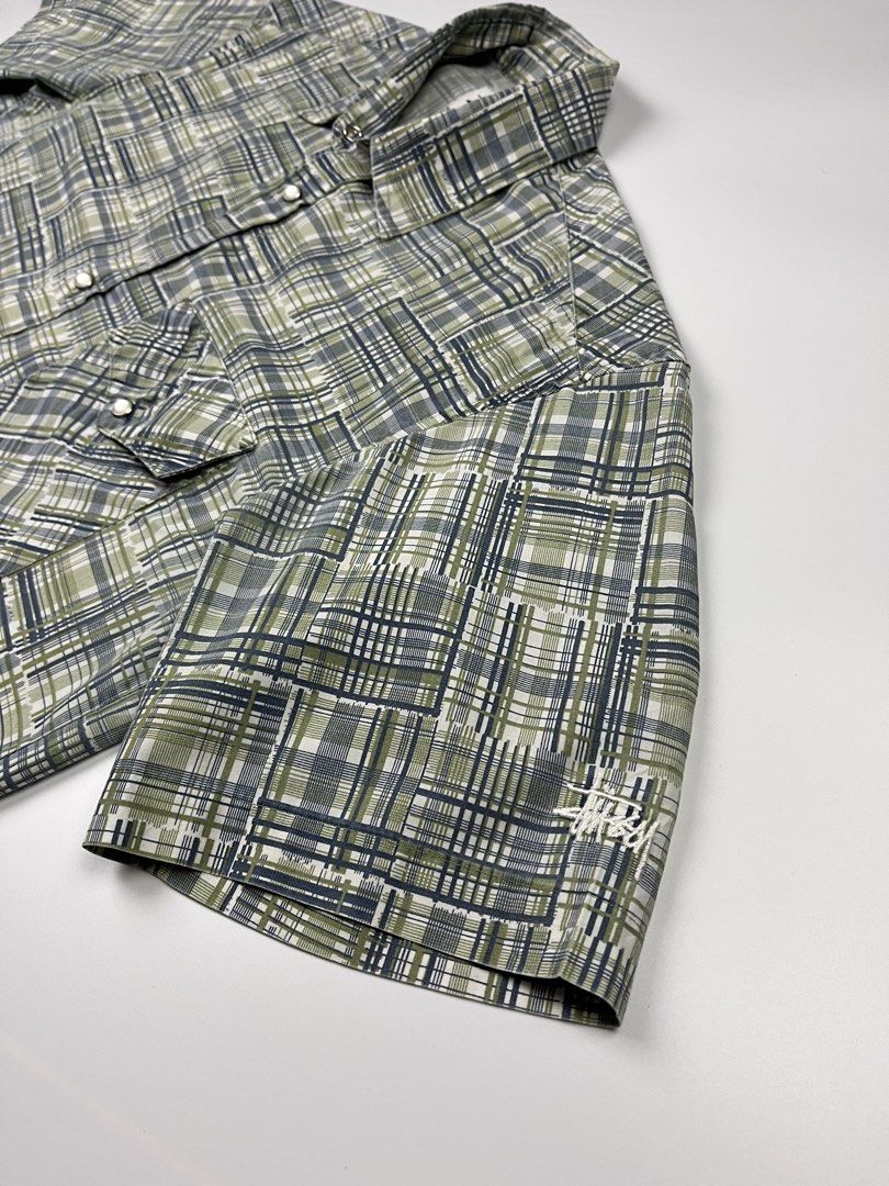 Vintage Stussy Patchwork Button-Down Polo (Category: Tshirts & Polo Shirts ) located in Puerto Princesa. Submitted by paradise5300 (Listing ID 1465215131, Image 3). Description: Vintage Stussy Patchwork Button-Down Polo Tagged Size: Small / best fit Large Dimensions Inches length: 28.5 Inches width: 21.5 Condition: Excellent Color rate: 10 Flaws: None 1,999 shipping fee is not yet included. .