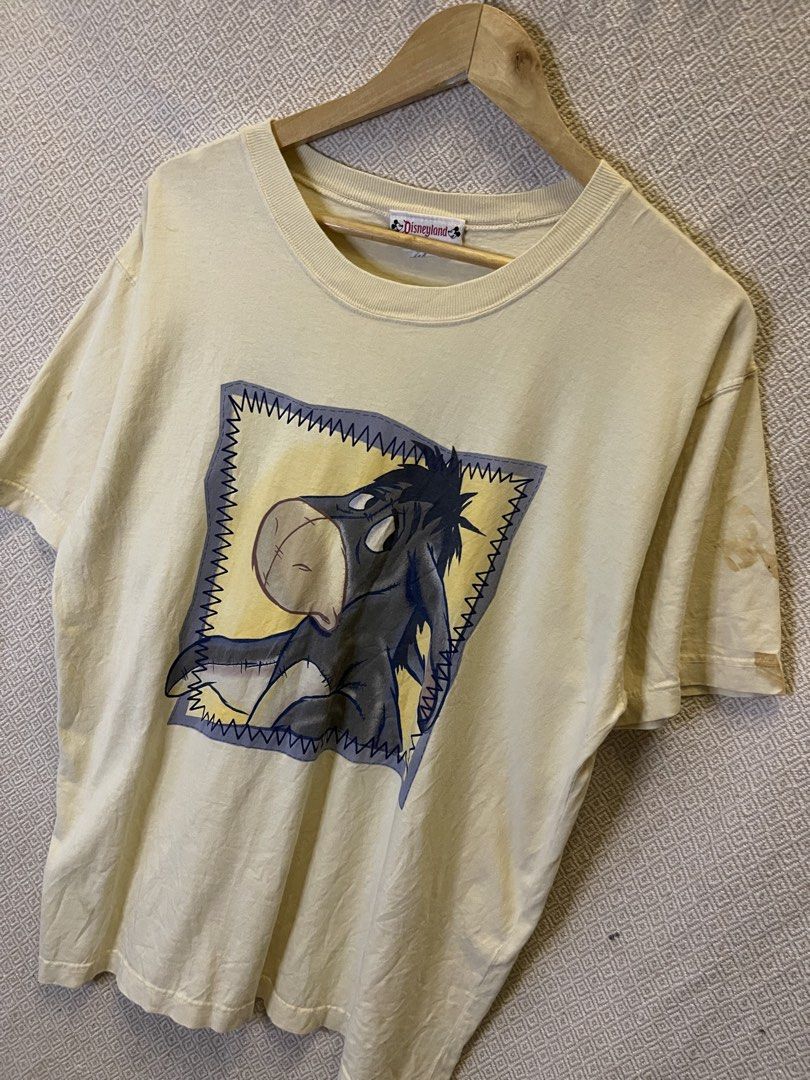 Vtg 90s Disneyland “eeyore”tee (Category: Tshirts & Polo Shirts ) located in Manila. Submitted by hypestock_mnl (Listing ID 1465197040, Image 2). Description: - stylish - perfect for casual wear - great fit - in good condition - minimal signs of usage - 8/10 - money worth! - see pics for details/issue.