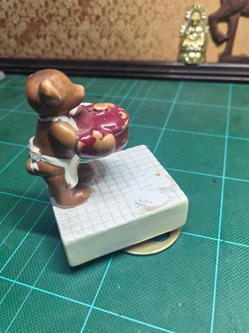 Wind-Up Musical Teddy Bear Figurine (Category: Other Home Decor) located in Cebu City. Submitted by dudes_villanueva (Listing ID 1465178229, Image 2). Description: Wind-Up Musical Teddy Bear Figurine In good condition - wind-up working. See all pics for overall condition..