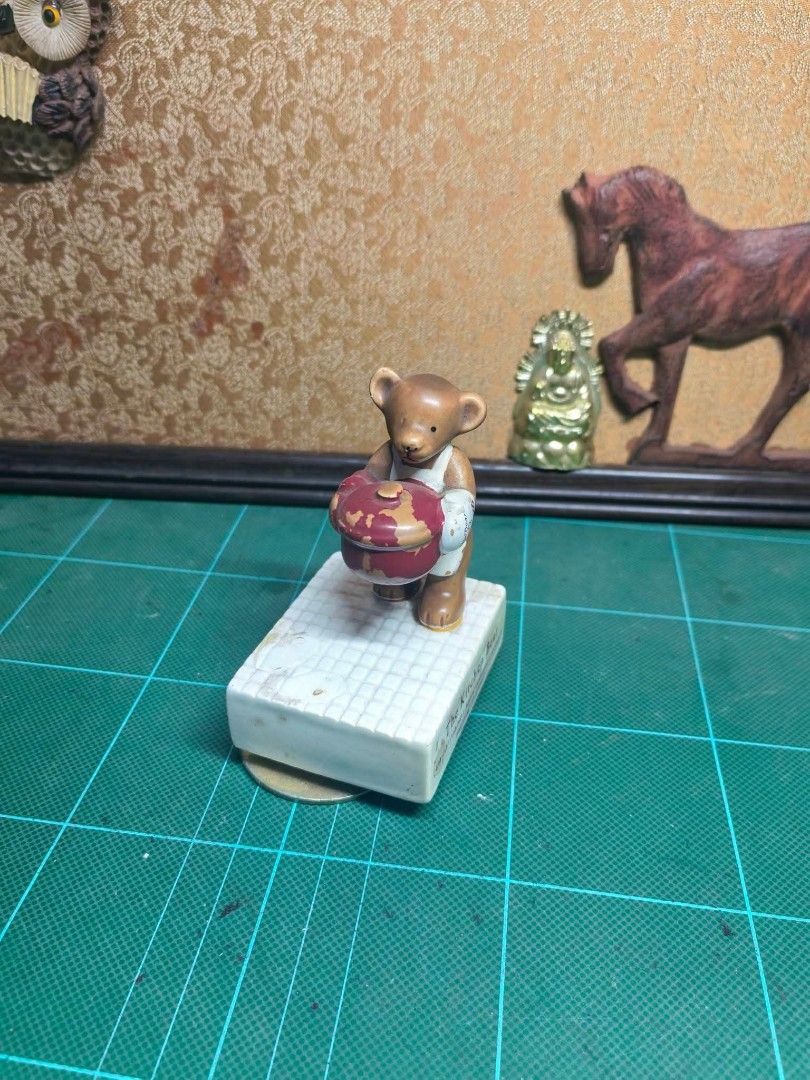 Wind-Up Musical Teddy Bear Figurine (Category: Other Home Decor) located in Cebu City. Submitted by dudes_villanueva (Listing ID 1465178229, Image 3). Description: Wind-Up Musical Teddy Bear Figurine In good condition - wind-up working. See all pics for overall condition..