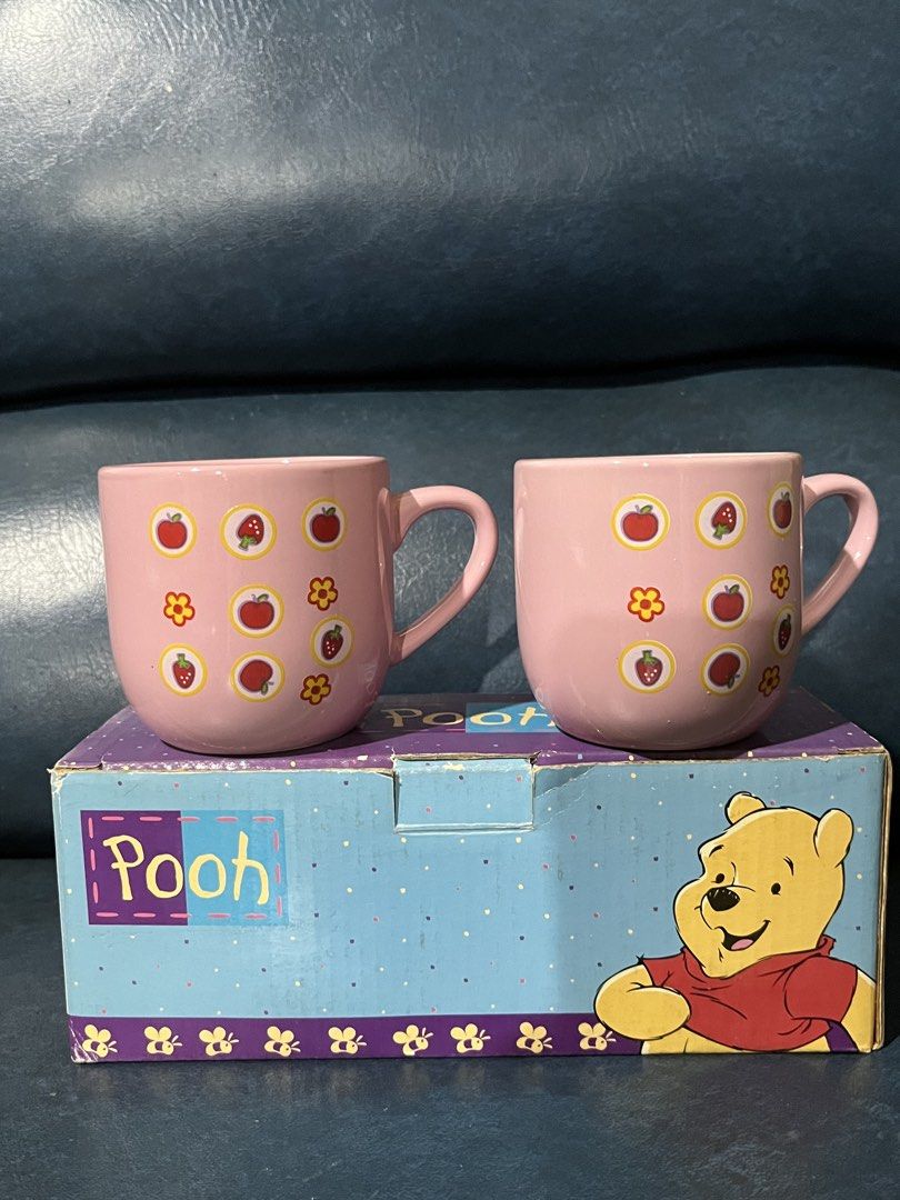Winnie the Pooh Pink Mug set (Category: Character Goods) located in Lucena. Submitted by aisanolshop (Listing ID 1465205691, Image 2). Description: .