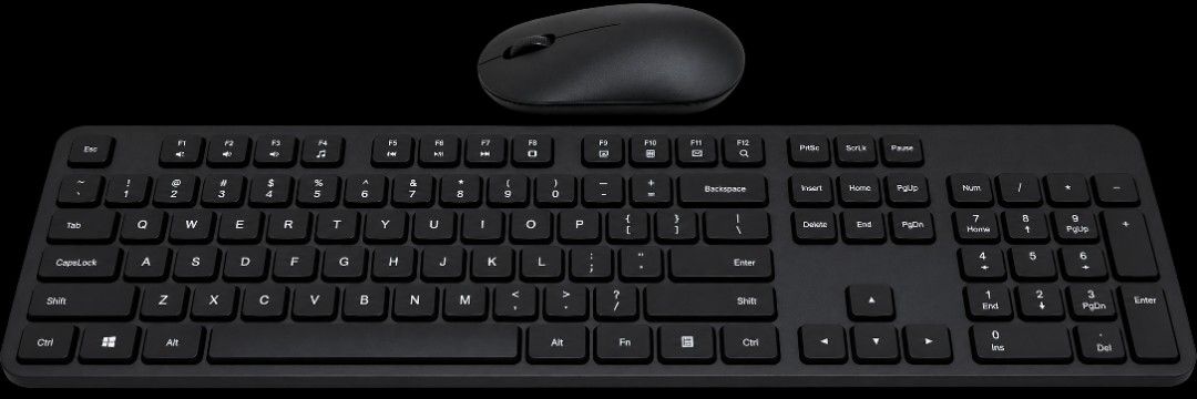 Wireless Keyboard and Mouse Combo Black (Category: Computer Keyboard) located in Tacloban City. Submitted by desireejoycee (Listing ID 1465370661, Image 1). Description: - Full-size wireless keyboard and sleek black mouse combo - Standard QWERTY layout with a dedicated number pad - Handy media shortcut keys for quick controls - Modern and clean matte black finish - Ideal for work, study, or daily browsing - Plug-and-play ready for your computer s