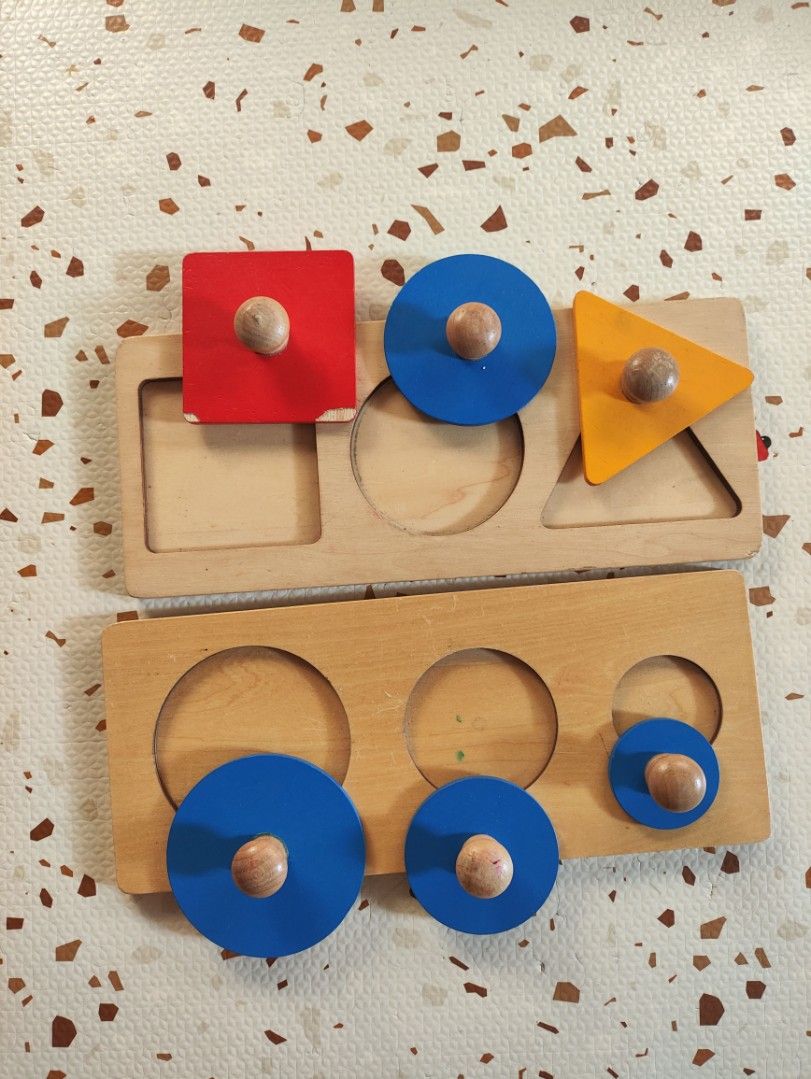 Wooden Shapes Puzzle 🧩 (Category: Infant Playtime) located in Taguig. Submitted by cleanupmomma (Listing ID 1465379543, Image 2). Description: Please take time to read ❤️ Take all Big size perfect for babies/toddlers wyiwyg.