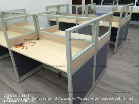 WORKSTATION CUBICLE WITH GLASS OFFICE PARTITION (Category: Office Furniture & Fixtures) located in Quezon City. Submitted by cherry.ltsdeco (Listing ID 1465189983, Image 1). Description: LTSDECO Home and Office Furniture Trading MANUFACTURER • FABRICATOR • SUPPLIER Looking for office furniture, modular partitions, workstations, or customized furniture? We can help! LTSDECO Home and Office Furniture Trading is a trusted manufacturer, fabricator, a