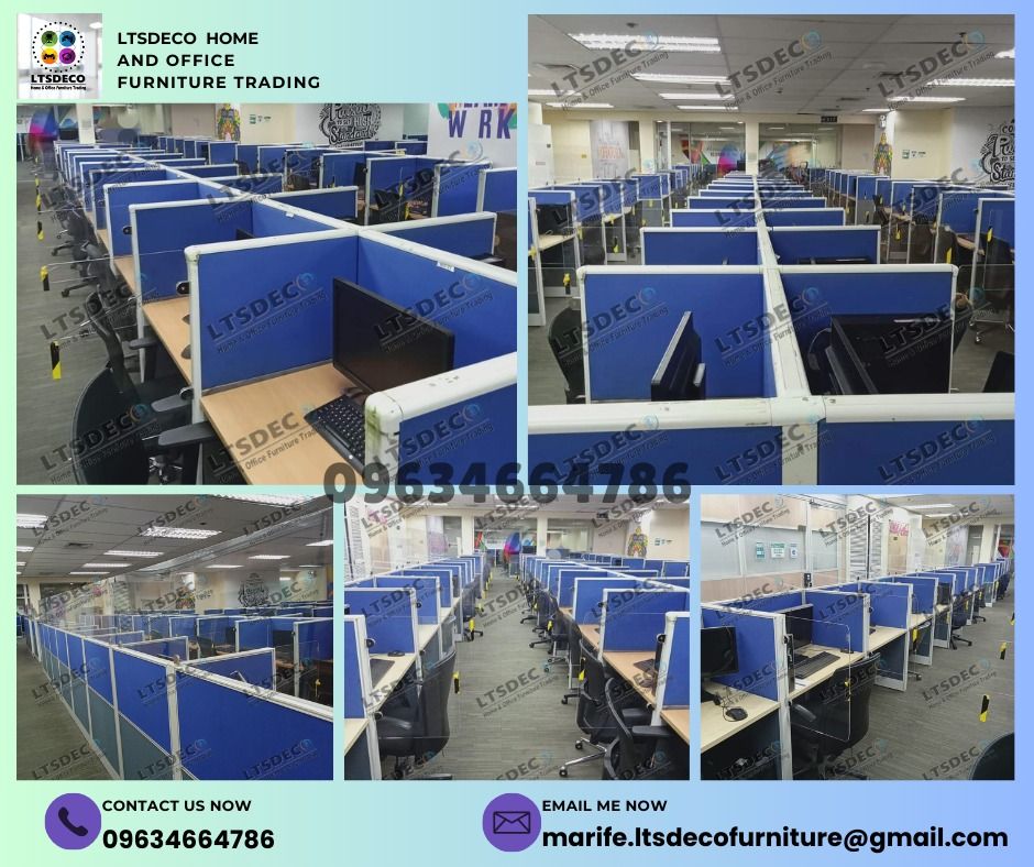 workstation modular office partition furnitures (Category: Office Furniture & Fixtures) located in Caloocan City. Submitted by lara.ltsdeco (Listing ID 1465173754, Image 3). Description: 👉Are you looking for WORKSTATION, MODULAR CUBICLES OFFICE PARTITION, and OFFICE FURNITURE SUPPLIER? LTSDECO Furniture, is direct supplier, manufacturer, and trusted provider of high quality, affordable and durable modular office divider partition, home and offic