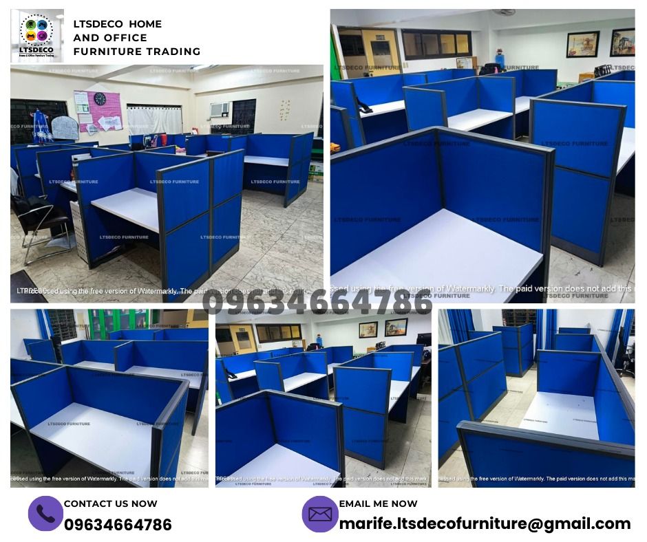 workstation modular office partition furnitures (Category: Office Furniture & Fixtures) located in Caloocan City. Submitted by lara.ltsdeco (Listing ID 1465196858, Image 1). Description: 👉Are you looking for WORKSTATION, MODULAR CUBICLES OFFICE PARTITION, and OFFICE FURNITURE SUPPLIER? LTSDECO Furniture, is direct supplier, manufacturer, and trusted provider of high quality, affordable and durable modular office divider partition, home and offic
