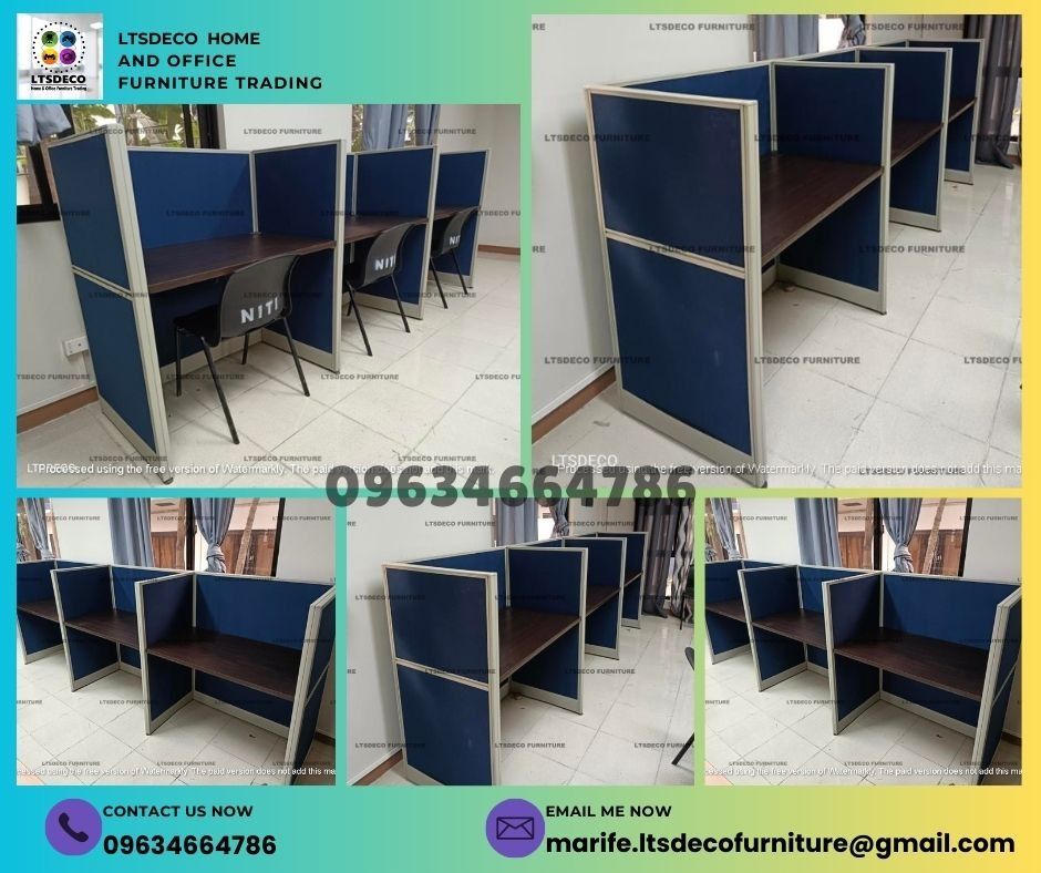 workstation modular office partition furnitures (Category: Office Furniture & Fixtures) located in Caloocan City. Submitted by lara.ltsdeco (Listing ID 1465226265, Image 1). Description: 👉Are you looking for WORKSTATION, MODULAR CUBICLES OFFICE PARTITION, and OFFICE FURNITURE SUPPLIER? LTSDECO Furniture, is direct supplier, manufacturer, and trusted provider of high quality, affordable and durable modular office divider partition, home and offic